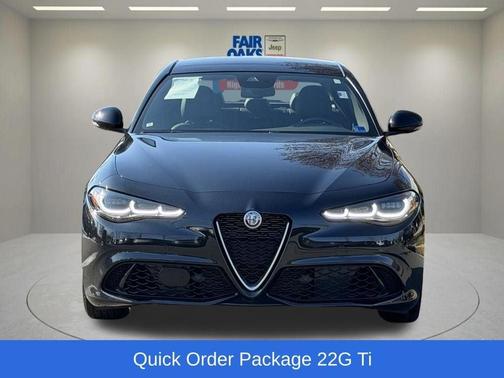 Vulcano Black Metallic 2024 Alfa Romeo Giulia Ti