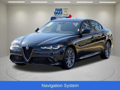 Vulcano Black Metallic 2024 Alfa Romeo Giulia Ti