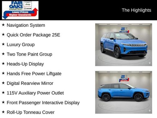 Hydro Blue Pearlcoat 2025 Jeep Wagoneer S Launch Edition