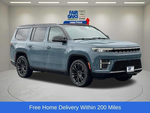Steel Blue 2026 Jeep Grand Wagoneer Summit Obsidian