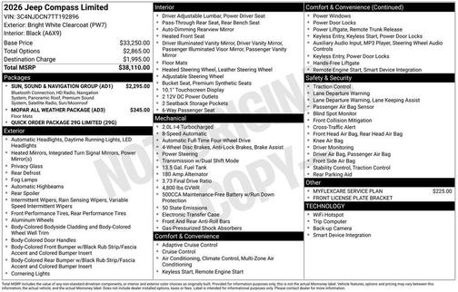 2026 Jeep Compass Limited
