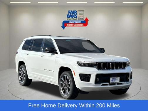 Bright White Clearcoat 2025 Jeep Grand Cherokee L Overland
