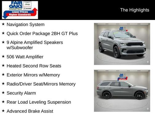 Destroyer Gray Clearcoat 2025 Dodge Durango GT