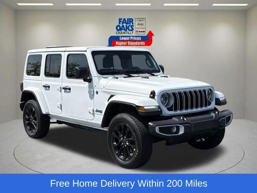 Bright White Clearcoat 2025 Jeep Wrangler 4xe Sahara
