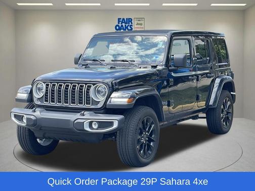 Black Clearcoat 2025 Jeep Wrangler 4xe Sahara