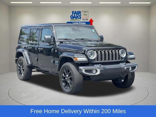 Black Clearcoat 2025 Jeep Wrangler 4xe Sahara