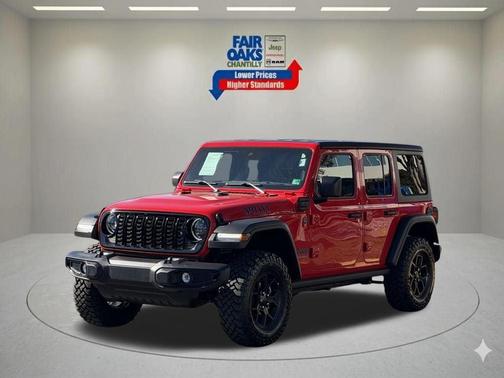 Firecracker Red Clearcoat 2025 Jeep Wrangler 4xe Sport