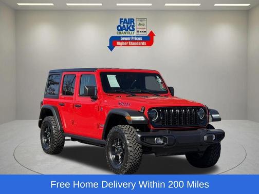 Firecracker Red Clearcoat 2025 Jeep Wrangler 4xe Sport