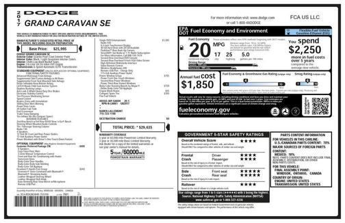 2017 Dodge Grand Caravan SE