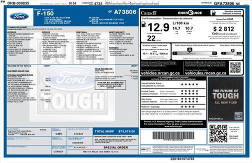 2016 Ford F-150 Platinum