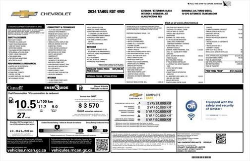 2024 Chevrolet Tahoe 4WD RST