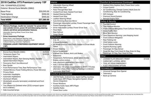 2018 Cadillac XT5 Premium Luxury