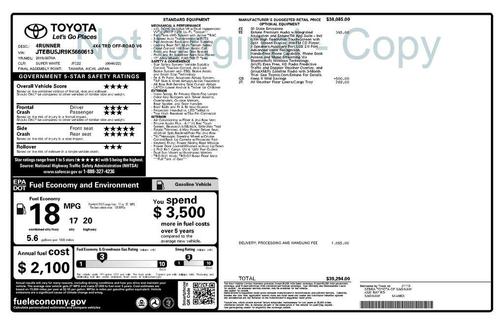 2019 Toyota 4Runner TRD Off Road