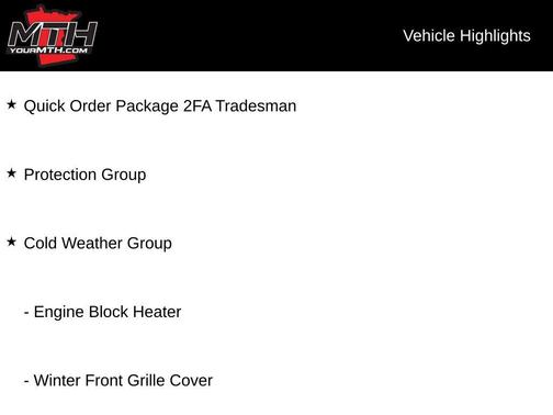2017 RAM 3500 Tradesman Crew Cab 4x4 8' Box