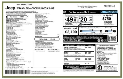 2024 Jeep Wrangler 4xe Rubicon X