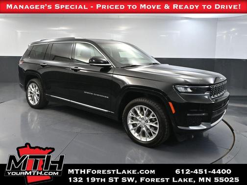 Diamond Black Crystal Pearl 2021 Jeep Grand Cherokee L Summit
