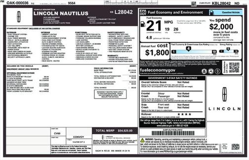 2019 Lincoln Nautilus Reserve