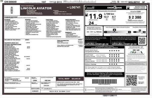 2022 Lincoln Aviator Reserve AWD