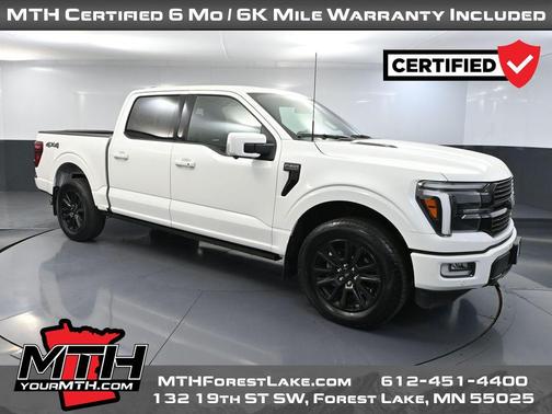 STAR WHITE METALLIC TRICOAT 2025 Ford F-150 Platinum