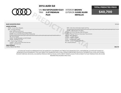 2016 Audi Q3 2.0T Premium Plus
