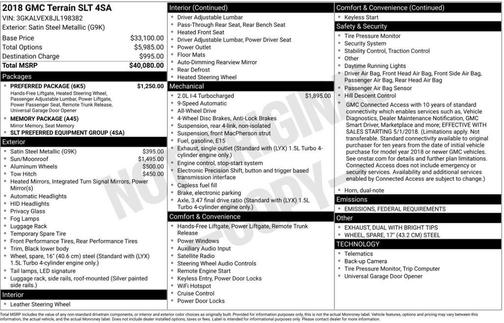 2018 GMC Terrain SLT