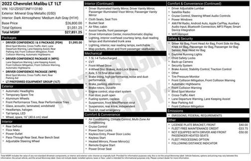 2022 Chevrolet Malibu FWD LT