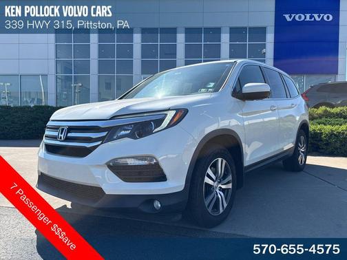 White Diamond Pearl 2017 Honda Pilot EX-L