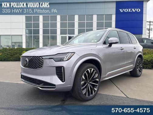 Aurora Silver 2026 Volvo XC90 Plus, B5 AWD Gas (mild hybrid), Gasoline, Bright, 7 Seats
