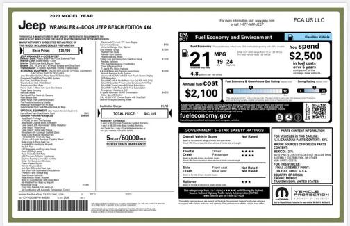 2023 Jeep Wrangler 4-Door High Tide 4x4