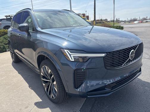 Denim Blue Metallic 2026 Volvo XC90 Plug-In Hybrid Ultra Dark Theme, T8 AWD, Electric/Gasoline, 7 Seats