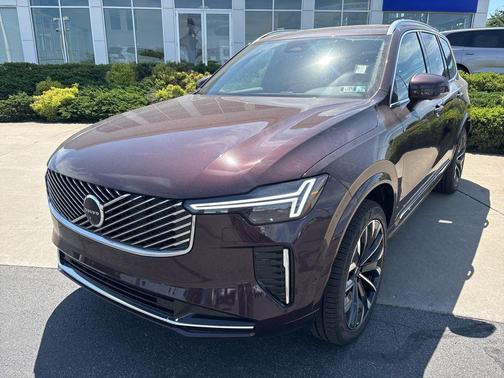 Mulberry Red Metallic 2026 Volvo XC90 Plus, B5 AWD Gas (mild hybrid), Gasoline, Bright, 7 Seats