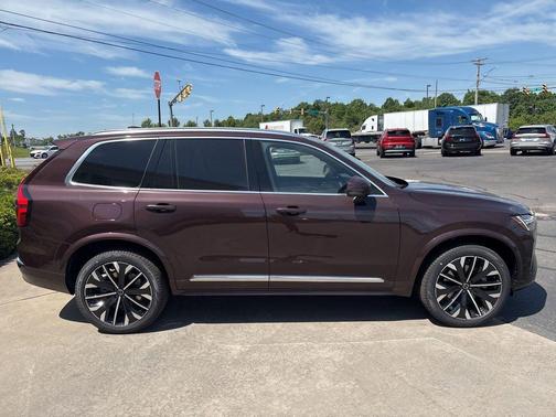 Mulberry Red Metallic 2026 Volvo XC90 Plus, B5 AWD Gas (mild hybrid), Gasoline, Bright, 7 Seats