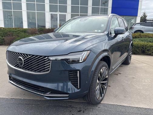 Denim Blue Metallic 2026 Volvo XC90 Plus, B5 AWD Gas (mild hybrid), Gasoline, Bright, 7 Seats