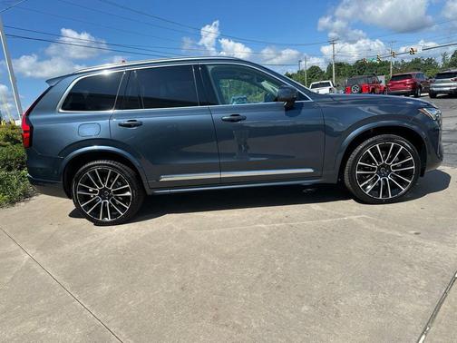 Denim Blue Metallic 2026 Volvo XC90 Plus, B6 AWD Gas (mild hybrid), Gasoline, Bright, 7 Seats