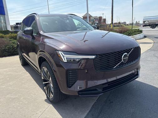 Mulberry Red Metallic 2026 Volvo XC90 Ultra Dark Theme, B6 AWD Gas (mild hybrid), Gasoline, 7 Seats