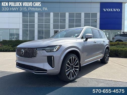 Aurora Silver 2026 Volvo XC90 Plus, B6 AWD Gas (mild hybrid), Gasoline, Bright, 7 Seats