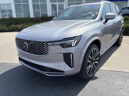 Aurora Silver 2026 Volvo XC90 Plus, B6 AWD Gas (mild hybrid), Gasoline, Bright, 7 Seats