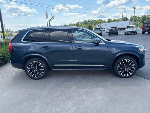 Denim Blue Metallic 2026 Volvo XC90 Plug-In Hybrid Plus, T8 AWD, Electric/Gasoline, Bright, 7 Seats