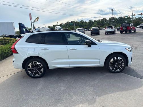 Crystal White Metallic 2026 Volvo XC60 Plug-In Hybrid Plus, T8 AWD Electric/Gasoline, Dark