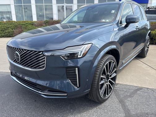 Denim Blue Metallic 2026 Volvo XC90 Plus, B6 AWD Gas (mild hybrid), Gasoline, Bright, 7 Seats