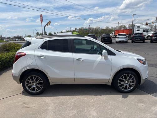 White Frost Tricoat 2019 Buick Encore Sport Touring
