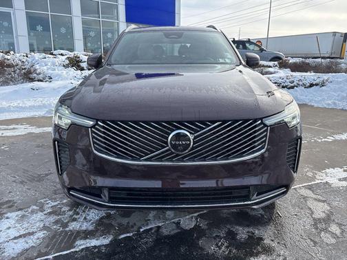 Mulberry Red Metallic 2026 Volvo XC90 Plus, B6 AWD Gas (mild hybrid), Gasoline, Bright, 7 Seats