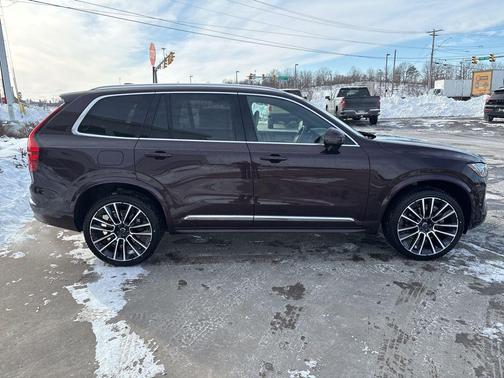 Mulberry Red Metallic 2026 Volvo XC90 Plus, B6 AWD Gas (mild hybrid), Gasoline, Bright, 7 Seats