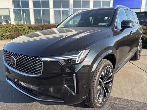 Onyx Black Metallic 2026 Volvo XC90 Plus, B6 AWD Gas (mild hybrid), Gasoline, Bright, 7 Seats