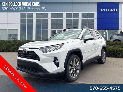 Super White 2020 Toyota RAV4 XLE Premium