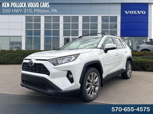 Super White 2020 Toyota RAV4 XLE Premium