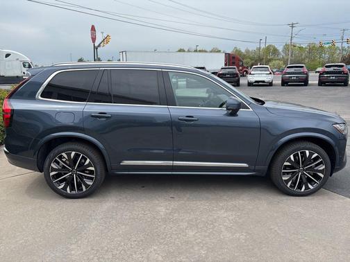 Denim Blue Metallic 2026 Volvo XC90 Plus, B5 AWD Gas (mild hybrid), Gasoline, Bright, 7 Seats
