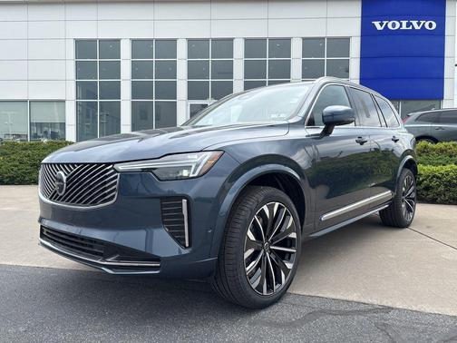 Denim Blue Metallic 2026 Volvo XC90 Plus, B5 AWD Gas (mild hybrid), Gasoline, Bright, 7 Seats