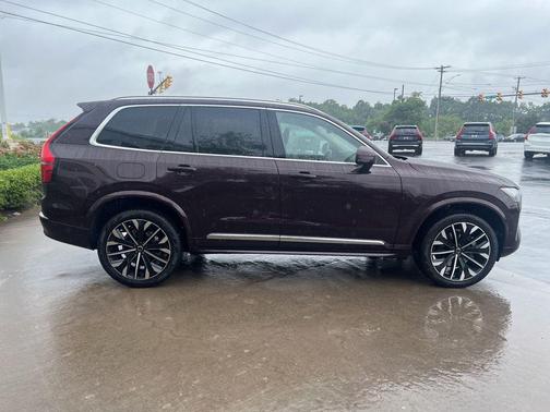 Mulberry Red Metallic 2026 Volvo XC90 Plus, B6 AWD Gas (mild hybrid), Gasoline, Bright, 6 Seats