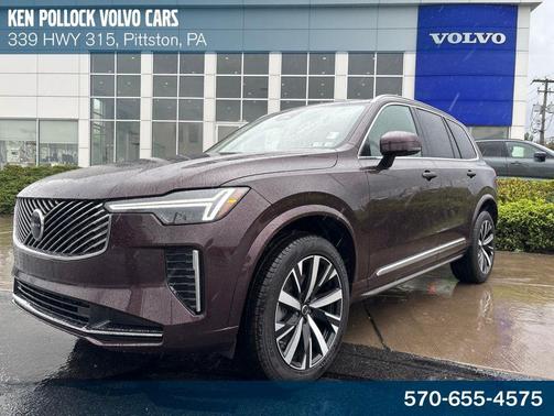 Mulberry Red Metallic 2026 Volvo XC90 Core, B5 AWD Gas (mild hybrid), Gasoline, Bright, 7 Seats
